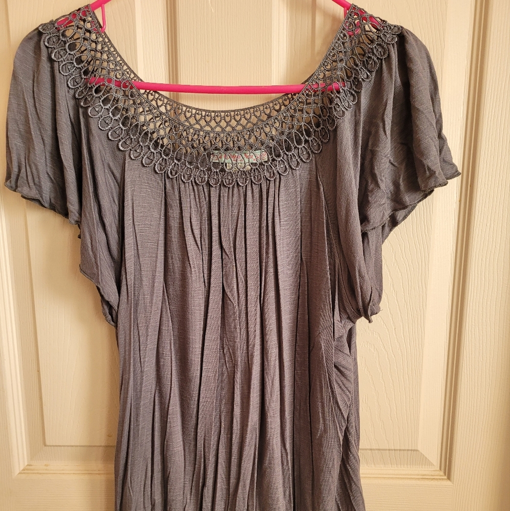 Women's  casual gray blouse